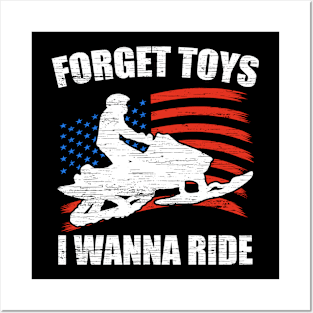 Snowmobile Forget Toys Snowmobiling Posters and Art